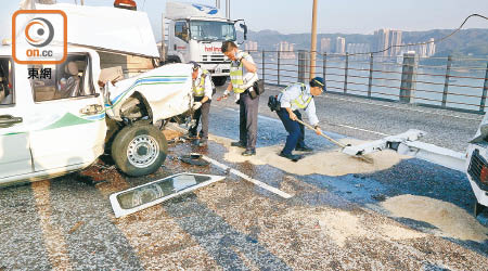 青馬大橋若發生事故，即使有強風，前線員工亦要冒險工作。