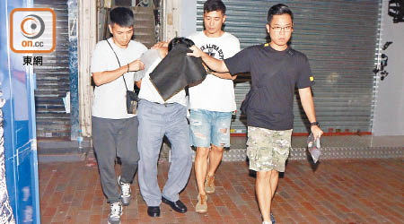 涉嫌在地盤偷竊男子被捕帶署。