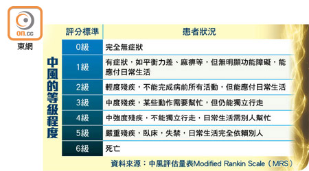 中風的等級程度