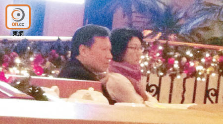 本報曾攝得郭炳湘與唐錦馨於尖東帝苑酒店一家越南餐廳共進晚餐。