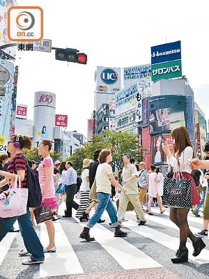 港人旅遊熱點東京是日本其中一個風疹發病率高的地點。