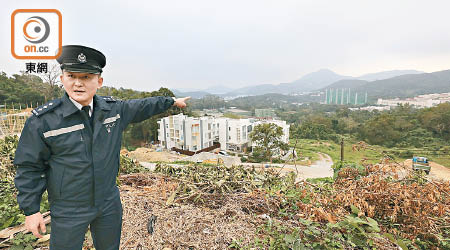 陳澄傑表示，被捕的賊人大多是持雙程證人士或非法入境者。（羅錦鴻攝）