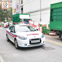 警方在仁政街與和平徑交界一帶加強處理阻街和交通阻塞投訴。