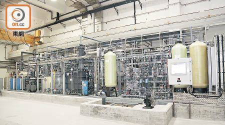 牛潭尾濾水廠因要生產次氯酸鈉支援大埔濾水廠致未能生產氯氣。（資料圖片）