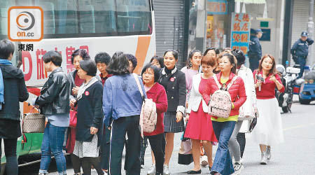 近年有大量內地旅客湧入九龍城，被指影響該區民生。