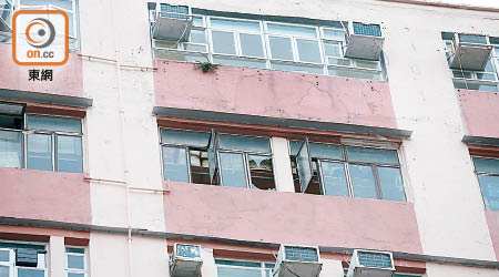 土瓜灣<br>長寧街有工廈樓層窗戶玻璃爆裂。