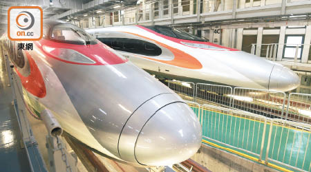 廣深港高鐵香港段自去年九月廿三日通車以來，首次有列車超時行駛。