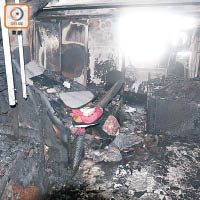 黃宅在火警中嚴重焚毀。