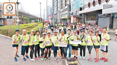 癌症病友組成跑友團，宣揚運動抗癌訊息。