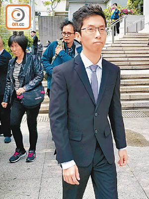 黃煒峰經審訊後昨被裁定有違公德罪成。