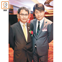 仁濟副主席周松東（左）預告今年會繼續舉辦遙控模型車賽事籌集善款，總理趙貫修（右）都話好期待。