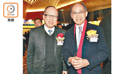 老少聰（左）將會出任工總總裁，旁為工總主席郭振華。