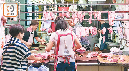內地活豬供應仍有限，導致新鮮豬肉價格上漲。