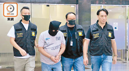 涉案港翁被司警拘捕。