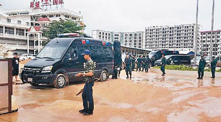 柬埔寨警方在西港拘捕多人，包括內地通緝犯。