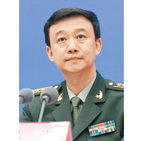 吳謙指國防部關注本港形勢發展，不能容忍激進分子挑戰中央權威。