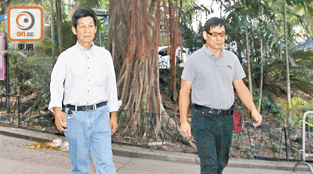 莫海光（左）和蕭健煌（右）被控在四年前的調查鉛水事件聆訊中作假證供。