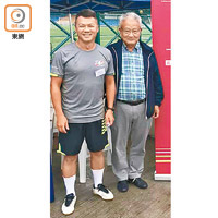 廠商會會長吳宏斌（右）同會董胡子岐（左）平時都有做開運動。