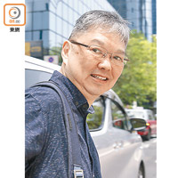 陳婉玉前夫陳致澤（圖）昨亦有到庭旁聽。