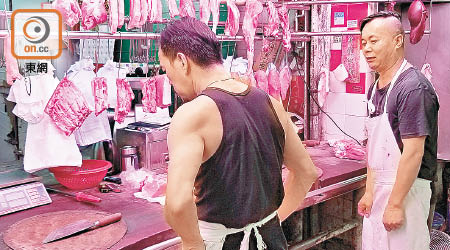政府指新鮮豬肉供應遇上干擾，導致豬肉價格升幅擴大。