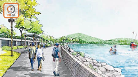 由萬年街牌坊至沙下路一段西貢海濱長廊，將打造為活力與休閒兼容的綠色海濱長廊。