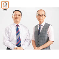 蕭粵中（左）及李偉健（右）認為父母應學習嬰兒心肺復甦法。