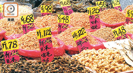 市民購買海味時，要小心留意商品的計價單位。