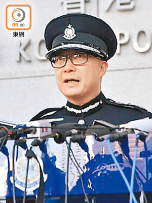 鄧炳強昨日上任，他期望社會支持警方工作。