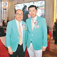 李文偉（左）同常務副會長陳皓民（右）都話要多啲關心長者。