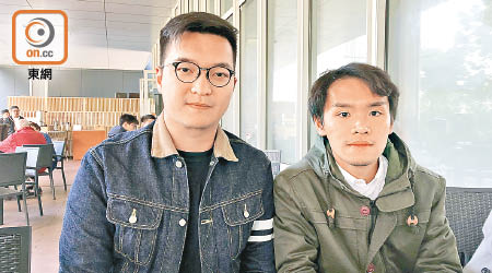 李頌慈（左）同李俊威（右）都喺元朗鄉郊嘅選區當選。（陳亦瀅攝）