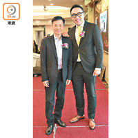 黃進達（右）同姚思榮（左）都諗計推廣香港旅遊業。