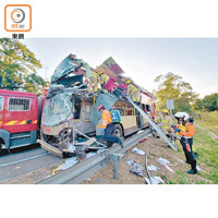 日前粉嶺公路巴士撞樹奪命車禍，造成六死三十九傷慘劇。