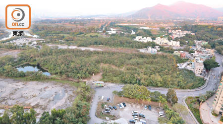 同心村項目地皮位於元朗東頭，預計二○二二年落成。（黃雄攝）