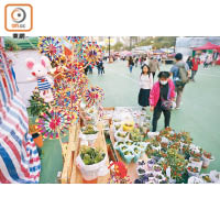 今年維園年宵花市人流稀少。