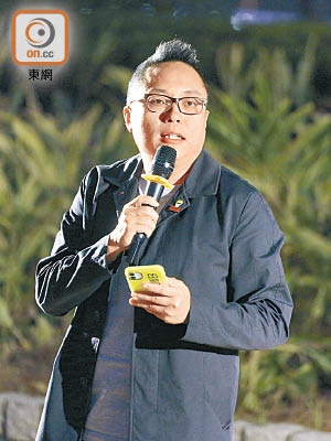 人民力量副主席譚得志涉嫌煽惑他人參與未經批准集結，昨被警方拘捕。