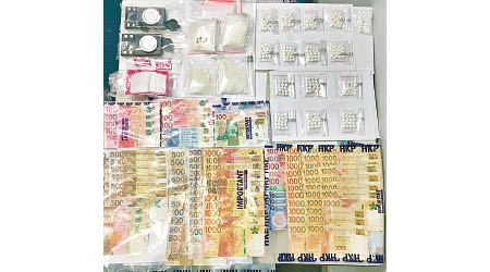 秀茂坪<br>樂華南邨一單位被闢作毒窟，警方檢獲約值十七萬元毒品。