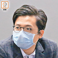 林瑞華指政府加強食肆防疫措施生效後，令食肆生意額大跌七成。（溫國佳攝）