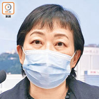 張竹君呼籲港人建議改為電話或網上與朋友相聚。（袁志豪攝）