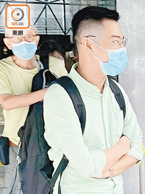 林子浩獲判無罪釋放後離開法院。