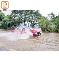 紅雨淹浸多區洪水入屋車路變河塌護土牆 東方日報