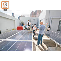 太陽能板或會被鳥糞及塵埃影響效率，需由專門工具清潔。