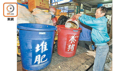 台灣積極推動以廚餘製作肥料。