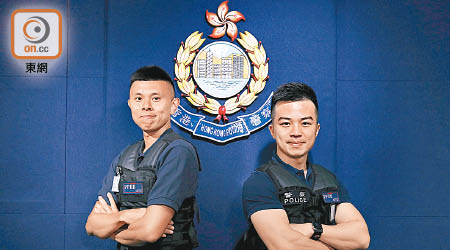 胡振豪（左）及鄒昊亨（右）分享擔任直播隊感受。
