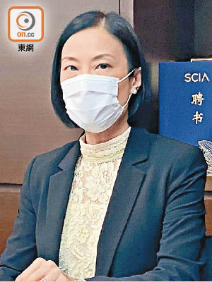 陳曼琪指港台應推廣國安教育以及中華文化。（馮子健攝）