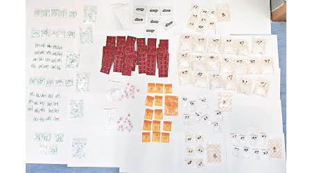 警方在行動中檢獲總值約百萬元的多種毒品。