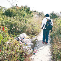 環團指郊野垃圾問題愈見嚴重。