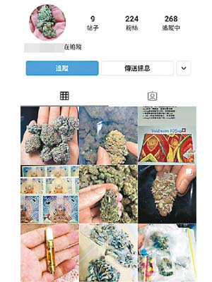 不法之徒利用社交平台售賣大麻、毒郵票及迷幻蘑菇等毒品。
