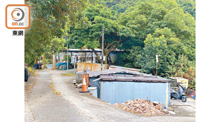 馬鞍山村路上段的綠化地帶，打算發展為住宅。