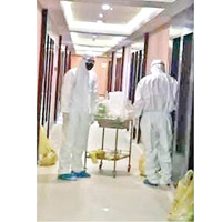 深圳：深圳有隔離酒店的人員須穿防護裝備，避免染疫。