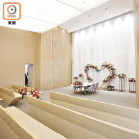新辦事處的婚禮禮堂，其面積為入境處轄下所設的最大。（羅錦鴻攝）
